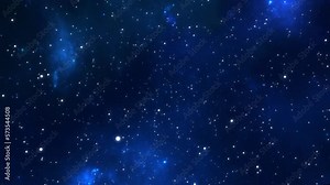 Looped endless journey through an infinite universe. Cosmic exploration of distant galaxies and constellations. The scientific background is repetitive. 4k footage