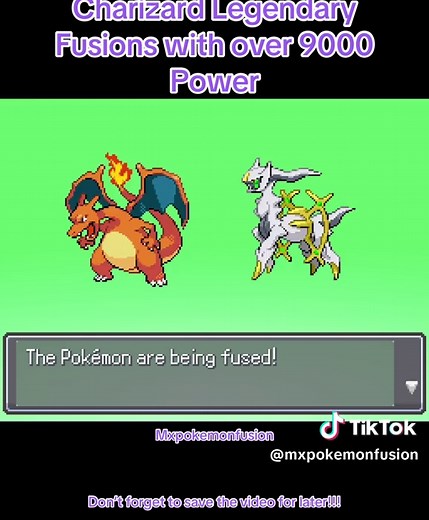 Charizard Legendary Fusions in Pokémon Infinite Fusion