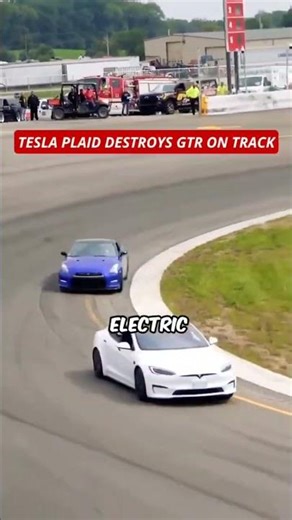 Tesla Plaid Destroys GTR on Track