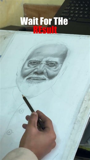 Modi ji Realistic portrait part -1 #Modijiportrait #realisticportraits #26january #republicday #fypシ