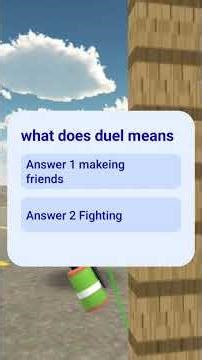what does duel means
