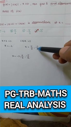 Pg-trb, Polytechnic trb, tnset, Maths, Real Analysis
