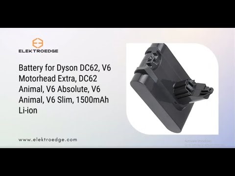 Battery for Dyson DC62, V6 Motorhead Extra, DC62 Animal, V6 Absolute, V6 Animal, 1500mAh Li-ion