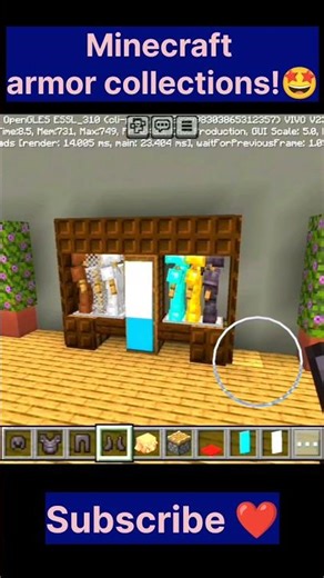 Armor collection in minecraft tutorial!#minecraft