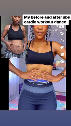 2.2M views · 12K reactions | My before and after abs cardio workout dance do this for 14 days and look in the mirror easy cardio dance workout | Orji Anna Tv | Facebook