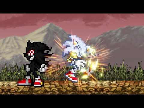 Hyper Sonic Vs Fleetway Sonic ( Sprite Animantion )