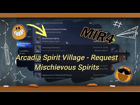 Mir4 | Arcadia Spirit Village Request | Mischievous Spirits [Location]