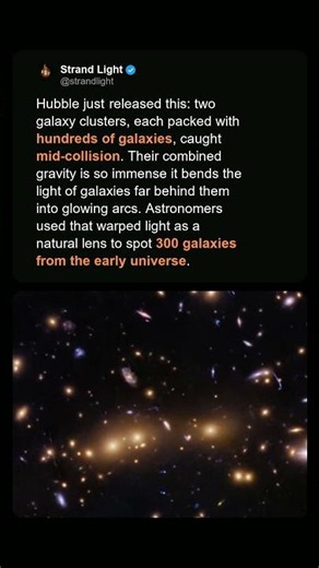 Hubble Caught Two Galaxy Clusters Colliding 🌌