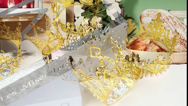 30 Pcs Crowns for Flower Bouquets, Gold Crown Cake Topper, Mini Crown for Flower Bouquet, Pearl Tiara Princess Gold Crown for Wedding Baby Shower Birthday Girl Lady Bridal Party Cake Decor 3 Style