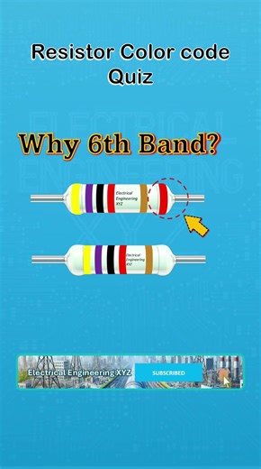 Resistor color code Quiz # 2 Why 6th band in 47k resistance #diy #electronics #quiz