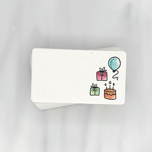 Colorful Birthday Elements - Mini Note Cards (pack of 56) | Premium Textured, 100% Recycled, GIVES BACK - Etsy