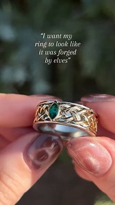 a custom ring haul from the forges of Rivendell 🔥🧝‍♀️ every custom ring is designed and handcrafted right here in-house. #bookstagram #fantasy #uniqueengagementring #whimsical #weddingrings | Staghead Designs