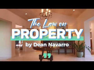 001 Classification of Property | The Law on Property | by Dean Navarro