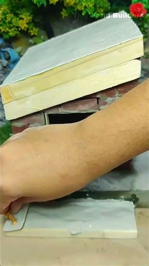 Mini Brick House Banaya | TinyWorld Builders | Satisfying Cement Work 🧱