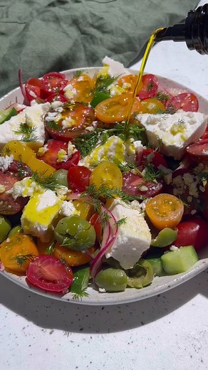 Greek Salad Recipe with Mix-a-Mato® Tomatoes