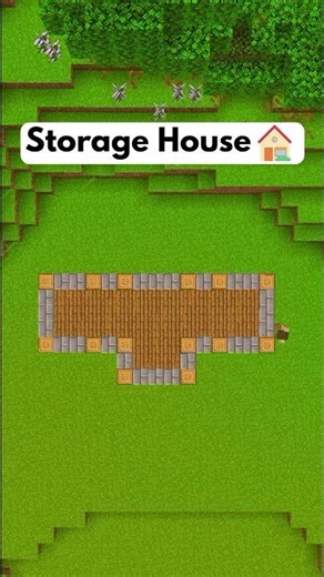 Minecraft EASY Storage House 🧰 #minecraft #shorts #minecraftbuilding