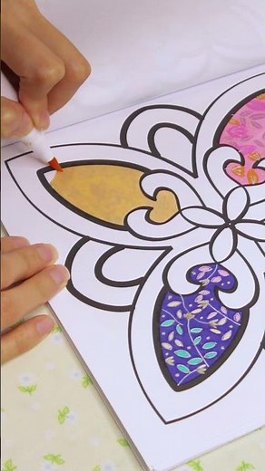 Color With Me ✨ Simple Mandala Coloring Page | Relaxing & Satisfying Art