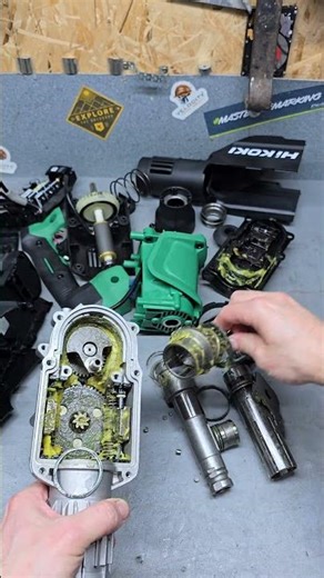 Power tool Teardown. Dismantling a Hikoki Hammer for fun. #tools #hammer #drill #dismantle