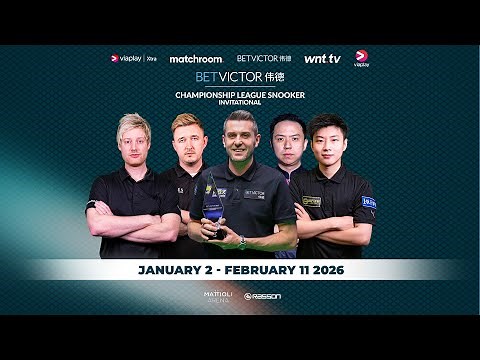 WATCH LIVE | BetVictor Championship League Snooker | 2026 Invitational Edition