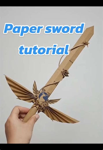 Paper-cut swords, tutorials #fyp #diy #handwork #tutorials #origami #papercraft #paperfolding #handmade #sword #劍