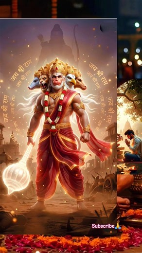 Jai Shree Ram🙏🕉️ | Jai Jai Bajrangbali song #shorts #ramayan #bhajan #hanumanchalisa #bajrangbali