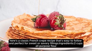Crepe recipe