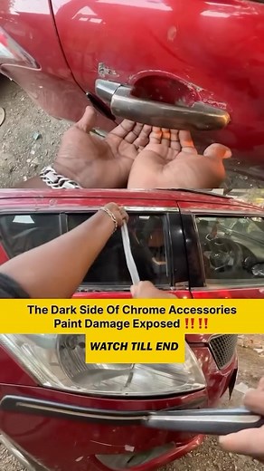 Akhil Wit on Instagram: "Side effect Of Chrome Garnishing For Car  #ChromeGarnishing #CarAccessories #CarMaintenance #CarModification #carcare [Side effect Of Chrome Garnishing For Car, Chrome Garnishing problems, Chrome Garnishing issues, car chrome garnish disadvantages, car modification side effects, chrome detailing drawbacks, car chrome accessories issues]"