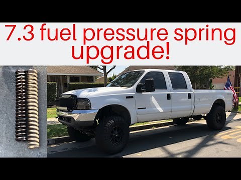 Installing UPGRADED fuel pressure spring on 7.3 POWERSTROKE + 0-45 mph performance test