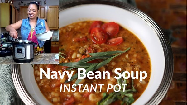 Instant Pot navy bean recipe easy, creamy & protein-packed comfort food