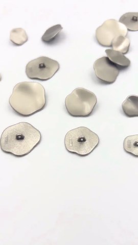 Matte Gold & Silver Wavy Metal Buttons: Irregular Sewing Embellishments - Etsy