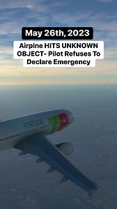 Airplne HITS UNKNOWN OBJECT- Pilot Refuses To Declare Emergency #Atc #aviation #plane #pilot #airplane #avgeek #airport #sky | Flight Simulator Fantasy