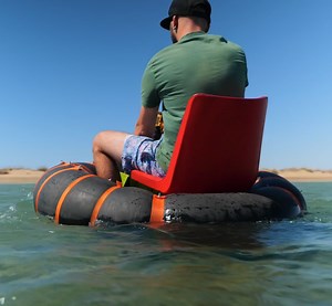 From Tire to Water: Fast DIY Boat Made from a Tire Inner Tube! 🛞 | Transformazing