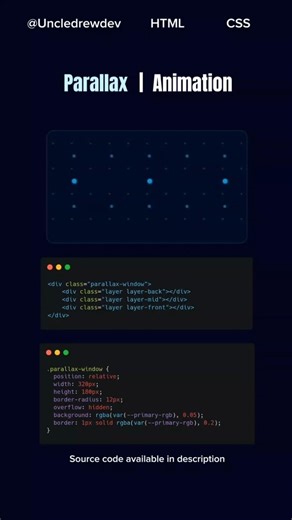 Parallax Animation with HTML & CSS (Code Tutorial)