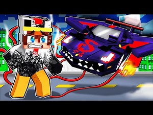 J'ai Fusionné ma VOITURE avec ma FORME DRAGON DARK sur Minecraft !