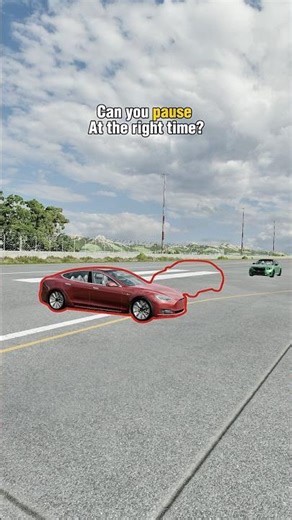 Can Pause at the right time? 🤔 #challange #beamngdrive