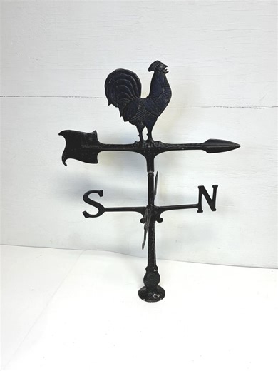 Vintage Rooster Weathervane | Farmhouse Decor | Aluminum Weathervane - Etsy