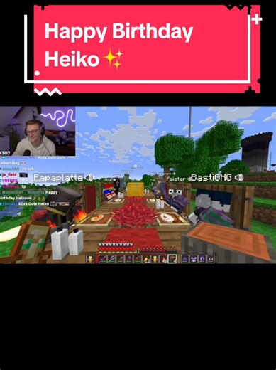 Craft Attack 12 Tag 32 Castcrafter POV Time Stamp: 08:24:30 Heikos Geburtstag🎂 #Craftattack #Craftattack12 #Craftattack12Tag32 #CraftattackCastcrafter #Craftattack12CastcrafterGeburtstag #CastcrafterGeburt #Geburtstag #HeikoGeburtstag #Bastighg #Papaplatte #Stegi #Faister #HerrBergmann #Veto7cm#AwesomeElina