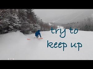try to keep up (telemark skiing 2021)