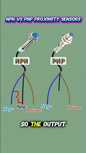 NPN vs PNP Proximity Sensors Explained⚡️💡#proximitysensor #proximitysensors #diyelectrical