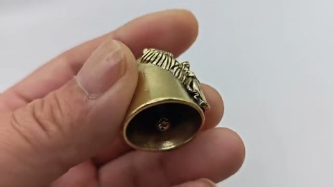 Solid Brass Angel Bell Keychain Charm - Protective Guardian Symbol for Keys - Etsy