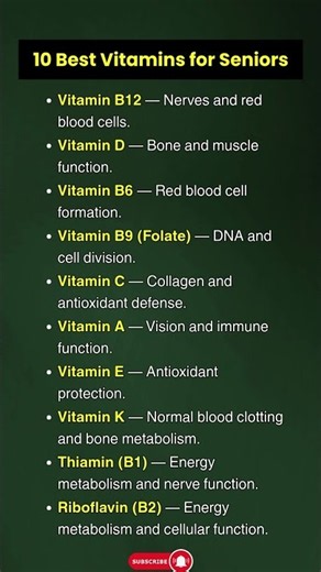 Stay Young With These 10 Vitamins #AntiAging #HealthyLiving