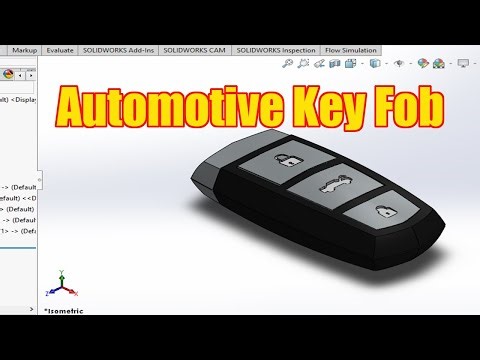 Design and 3D Modeling of a Modern Automotive Key Fob