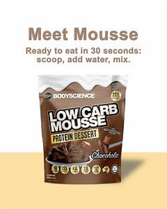 An epic high protein guilt-free sweet treat in just 30 seconds? You bet. Discover the Body Science Low Carb Mousse High Protein Dessert range today and snack happy. Available on shelf now at Chemist Warehouse and Woolworths and online at BodyScience | BScSupplements | Facebook