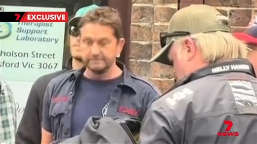 EXCLUSIVE: Melbourne's CBD has been shut down and turned into New York for a major Hollywood blockbuster. It stars Gerard Butler and Haley Atwell, and 7NEWS went behind the scenes on the transformed Swanston Street set. | 7NEWS Melbourne