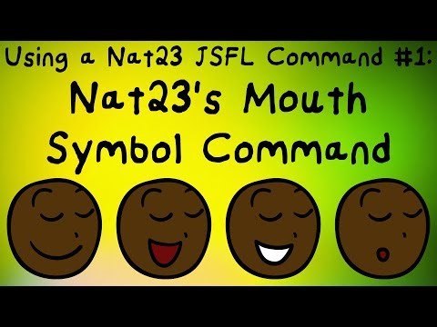 Using a Nat23 JSFL Command (Tutorial #1): Nat23's Mouth Symbol Command (Link in the Description!)