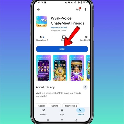 How To Download Wyak Voice Chat & Meet Friends App On Android #wyak #shorts