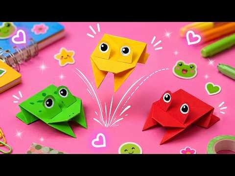 Origami Jumping Frog | How to make a paper jumping frog