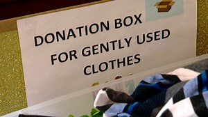 Fashion show clothes drive lets kids keep clothes for school