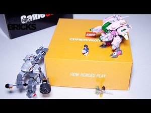 Lego Overwatch Anniversary Box 75973 D.Va & Reinhardt Speed Build