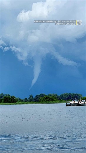 Possible tornade hier autour du lac Saint-Pierre 🌪️⛈️ | MétéoMédia